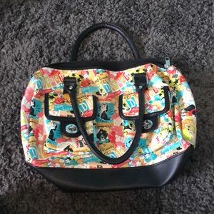 A Disney themed shoulder purse